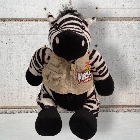 WildLife Ranch African Safari Texas Style Zebra in a Jacket 11" Plush 2002 - Picture 6 of 10